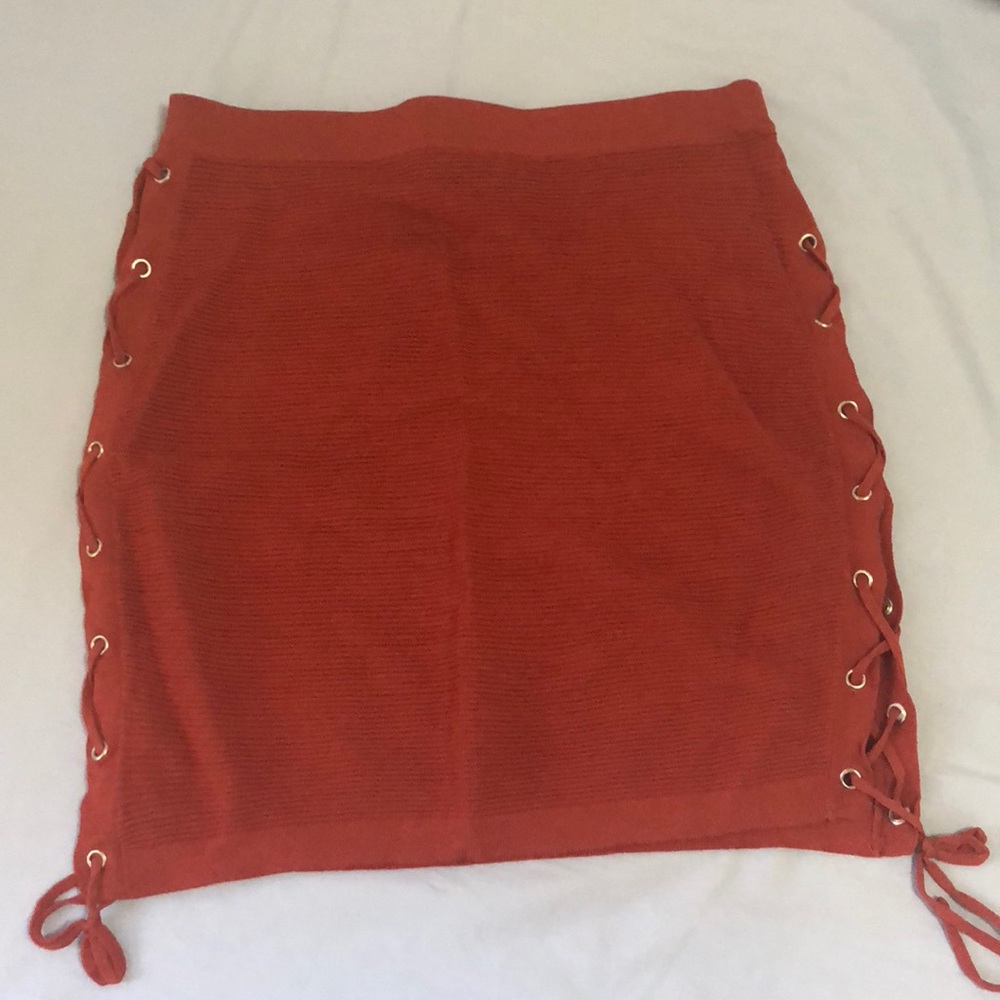 Open side mini skirt